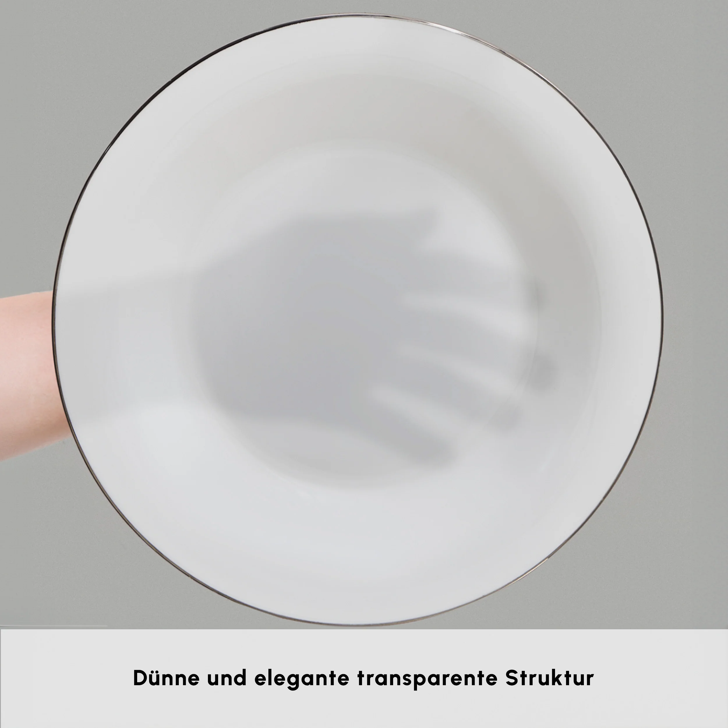 Karaca Fine Pearl Fame 58-teiliges Tafelservice für 12 Personen, Platin – Bild 6