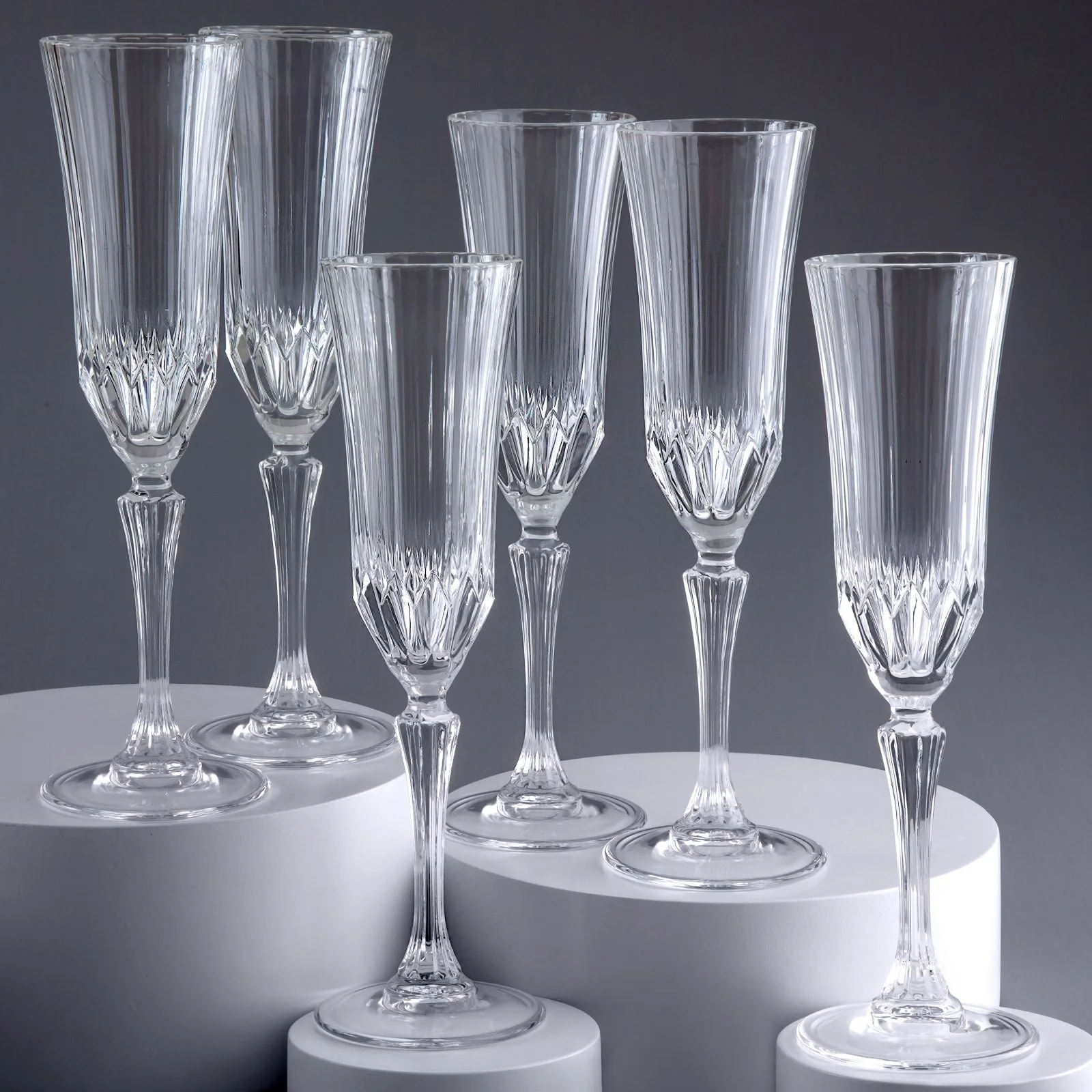 RCR Adagio 6-teiliges Flöten-Glas-Set 180 ml