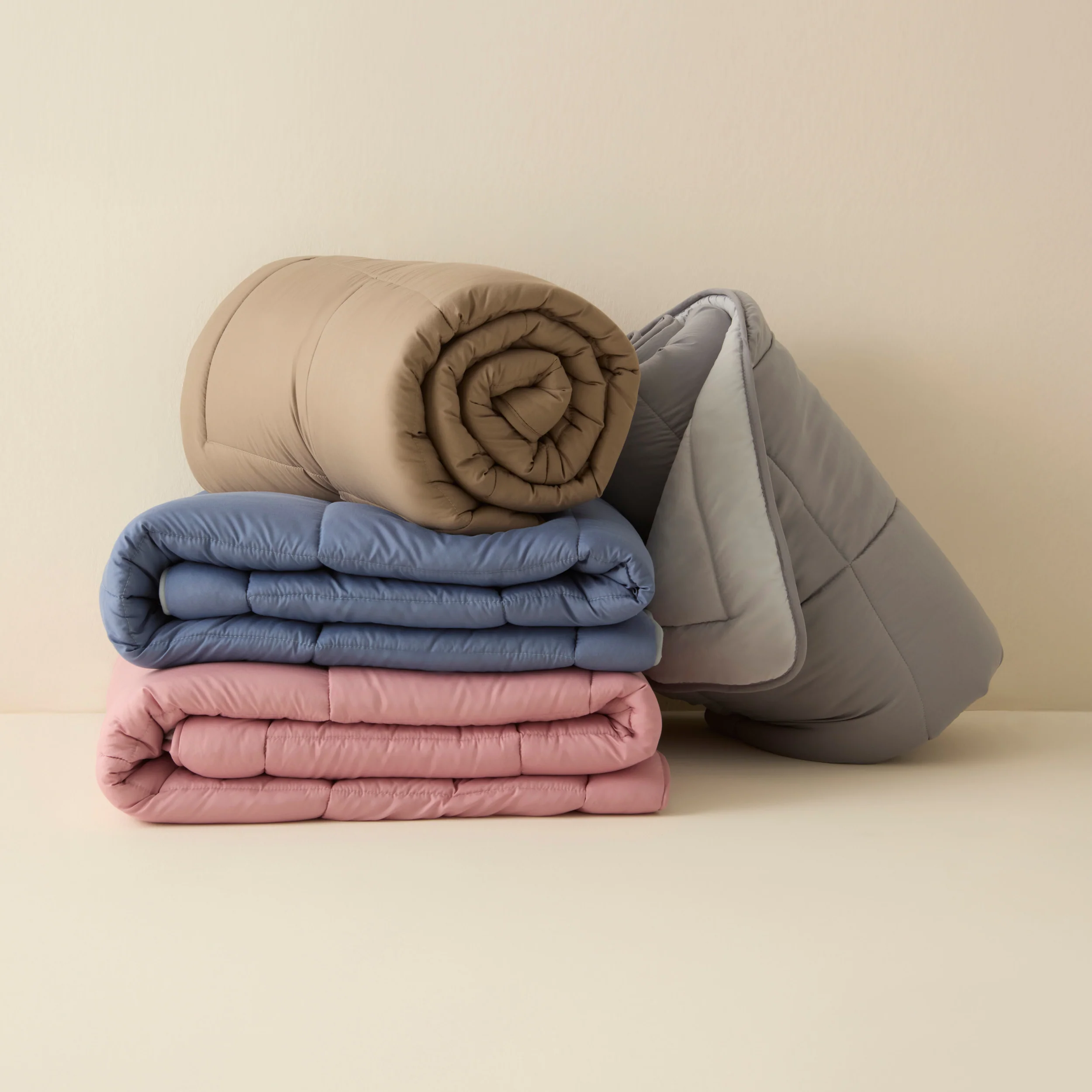 Karaca Double Face Bettdecke Pudra - Hellgrau 155X220 – Bild 8