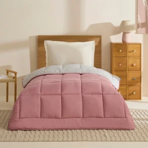 Karaca Double Face Bettdecke Pudra - Hellgrau 155X220