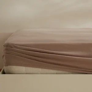 Karaca Home Jersey Spannbettlaken, 140x200+30 cm, Beige