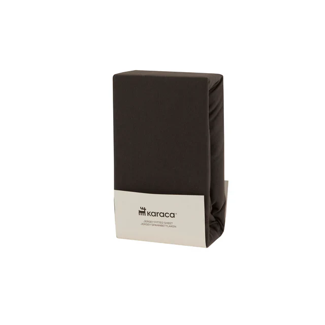 Karaca Home Jersey Spannbettlaken, 160x200+30 cm, Anthrazit – Bild 3