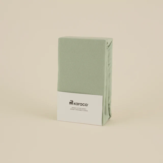 Karaca Home Jersey Spannbettlaken, 140x200+30cm, Mint – Bild 2