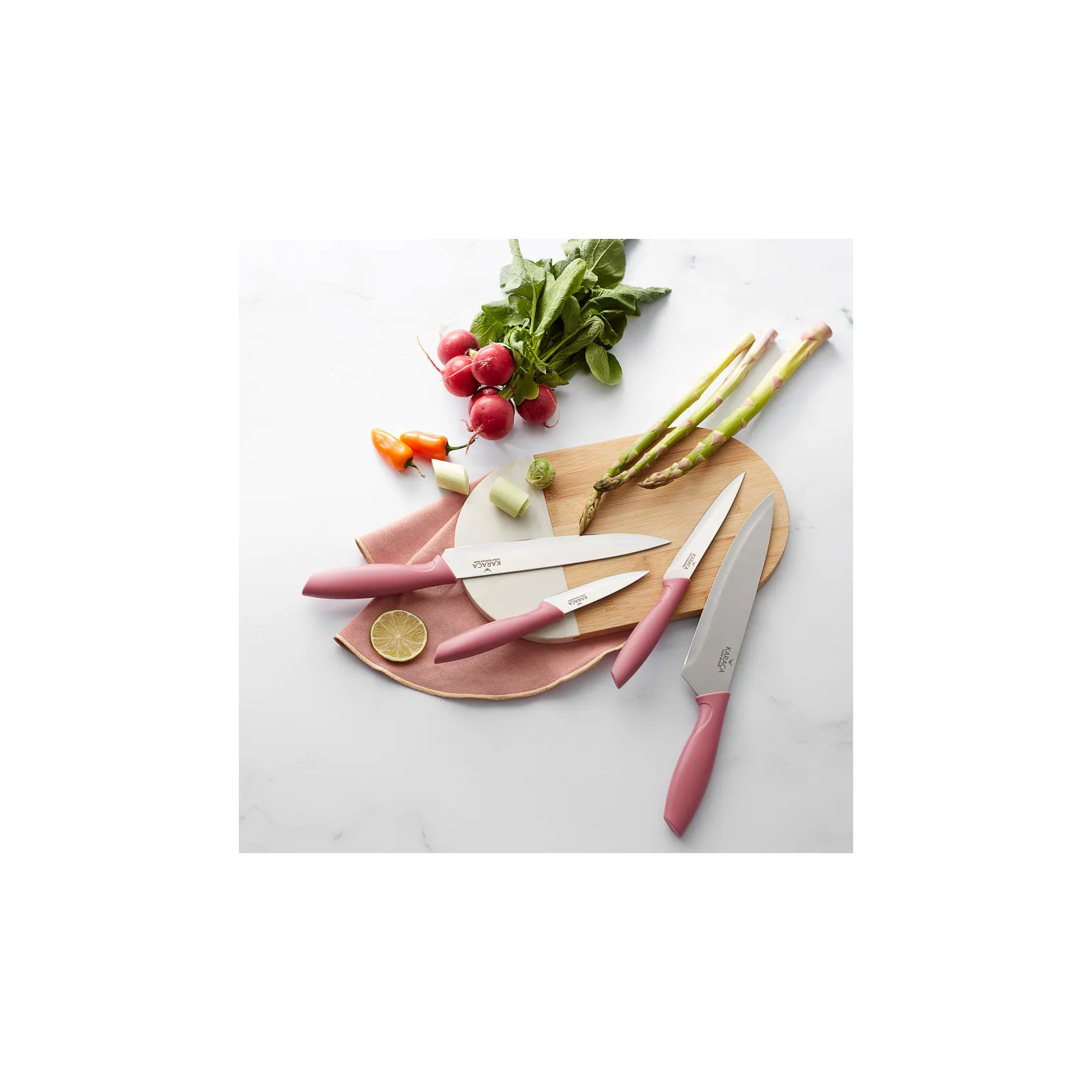 Karaca Riga Rose Messer-Set, 4- teilig