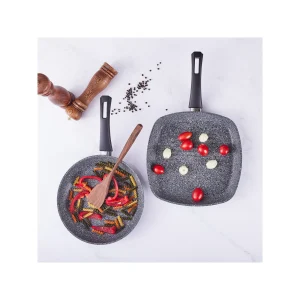 Karaca Azul Biogranit Antibakteriell Grill- und Bratpfannen-Set