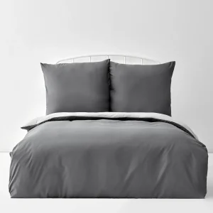 Karaca Home Dunkelgrau Und Hellgrau Bettbezug Set Doppelbelt Größe