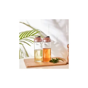 Karaca Dimple Öl und Essigflaschen Rosegold