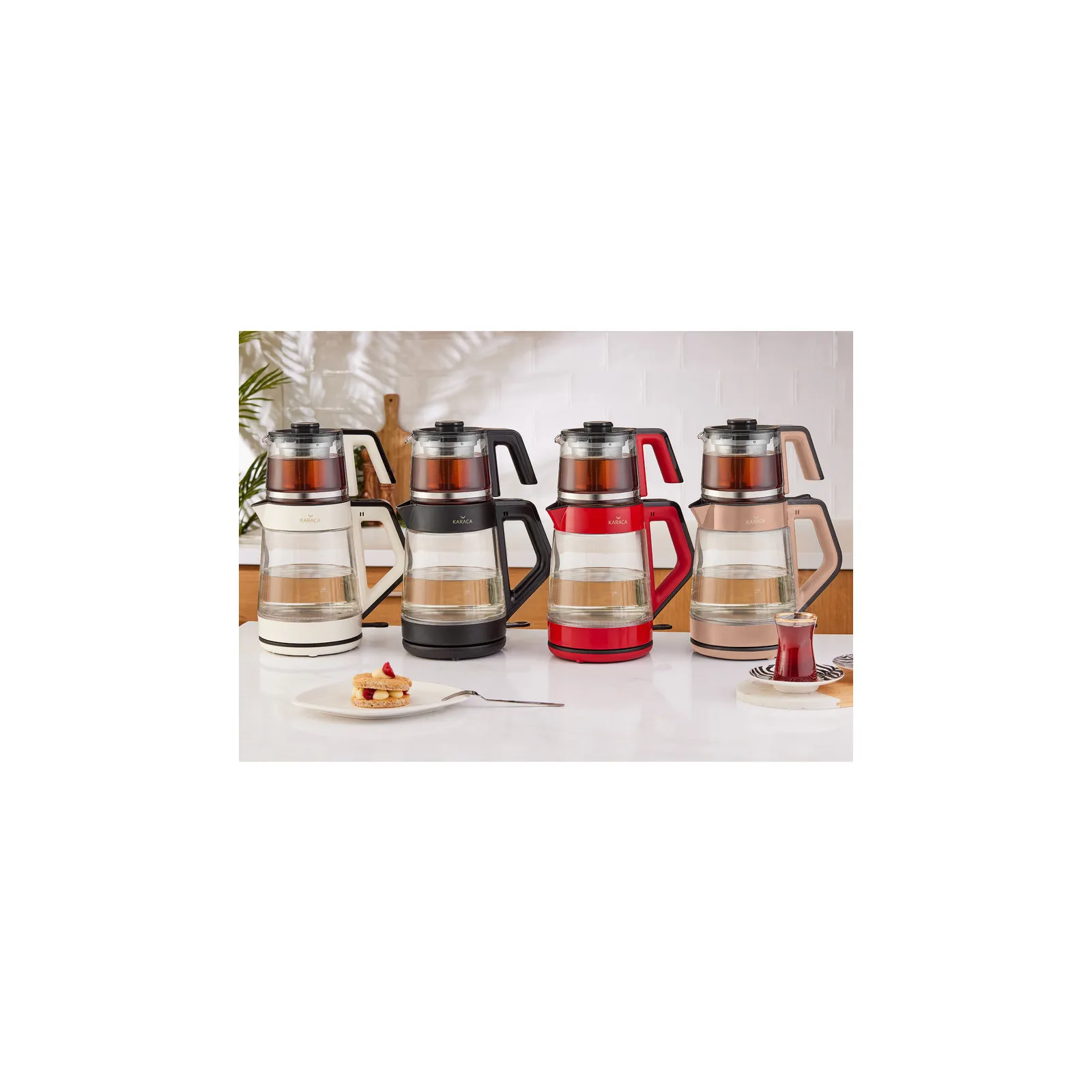 Karaca Cam Wasserkocher Schwarz – Bild 5