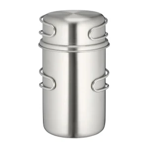 Edelstahlbecher Handle Mug Set 850 ml