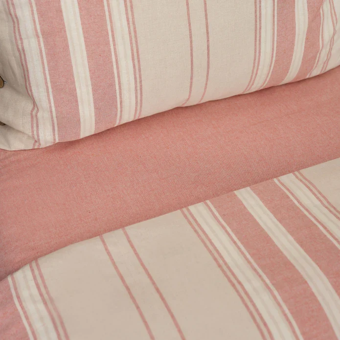 Karaca Home Palermo Terracotta Doppelbett Garngefärbtes Bettwäsche- und Überwurf-Set – Bild 5