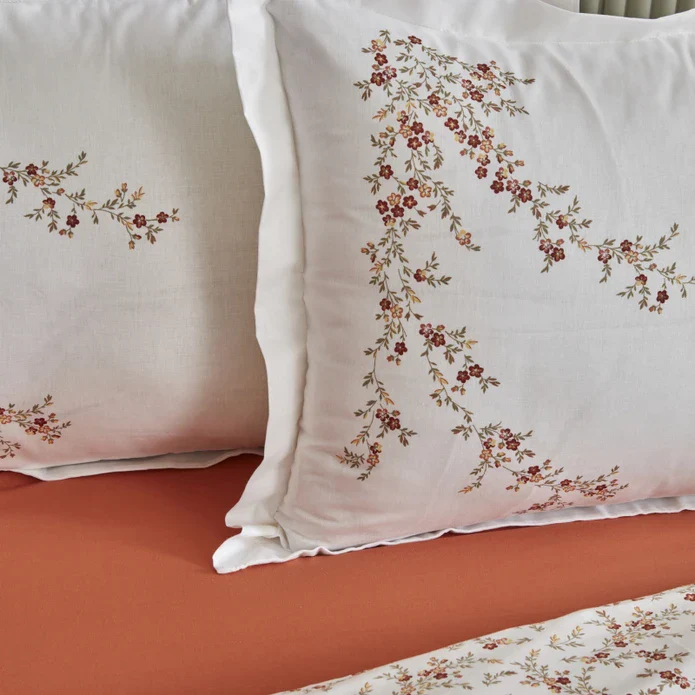 Karaca Home Mizu 100% Baumwolle Doppel-Bettwäsche-Set mit Gratis Decke – Bild 5