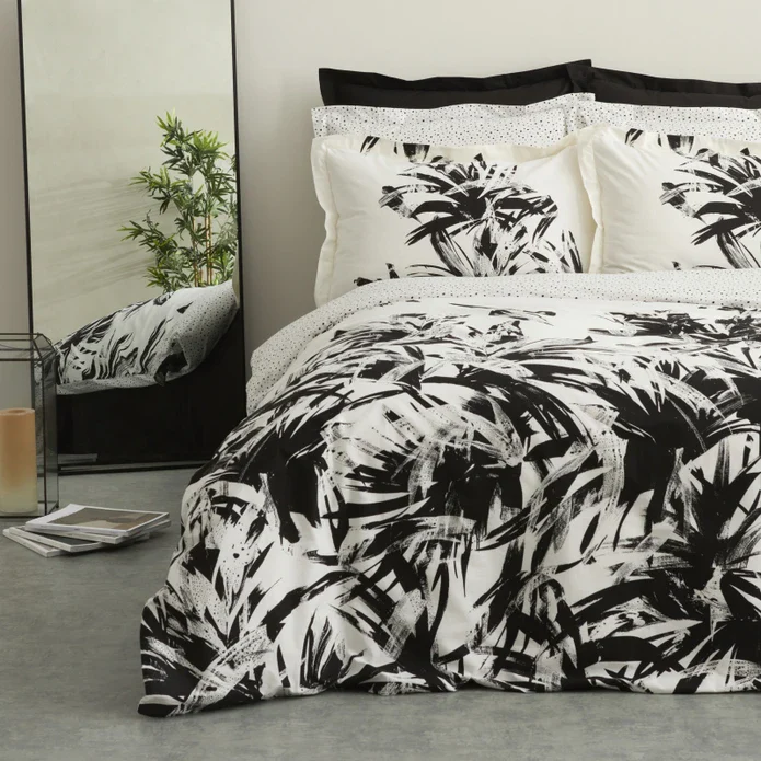 Karaca Home Freyja Schwarz 100% Baumwolle Doppelbett Bettwäsche Set – Bild 2