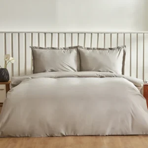Karaca Home Cool Touch Basic Doppelbett Bettwäsche Set Grau