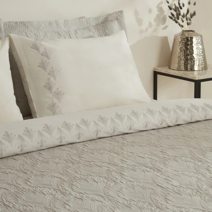 Karaca Home Ruby Doppelbett Duvet Set Grau – Bild 6