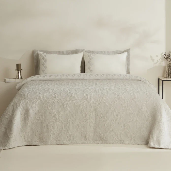 Karaca Home Ruby Doppelbett Duvet Set Grau