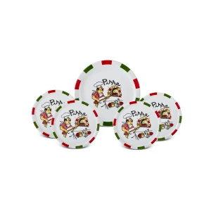 Karaca Napoly 5-teiliges 4-Personen Pizza-Set