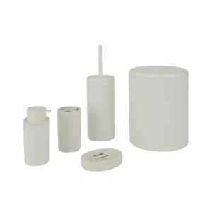 Karaca Home Mayra 5-teiliges Badzubehör Set Weiß