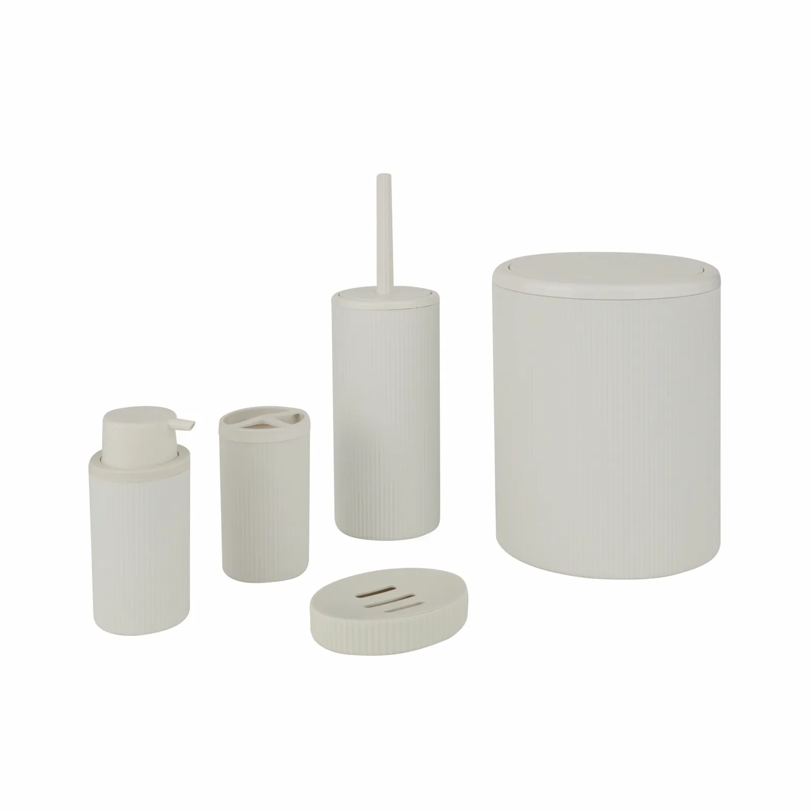 Karaca Home Mayra 5-teiliges Badzubehör Set Weiß