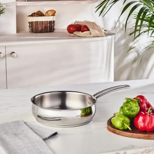 Karaca Emirgan Stahlpfanne, 24cm, Silber