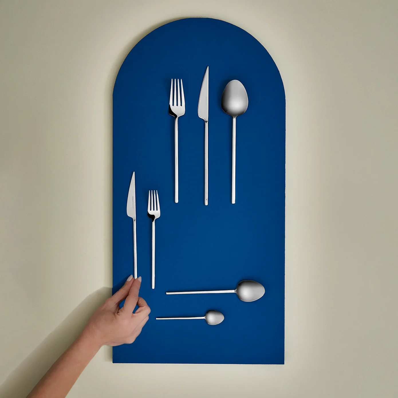 Karaca 316 Premium Sirius Platin 12-Personen 84-teiliges Besteckset – Bild 4