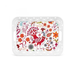 Apricot Eftelya Rechteckiges Tablett