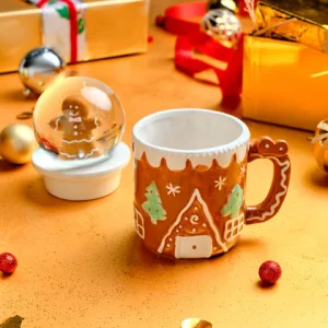 Karaca New Year Christmas Ginger, Schneeballbecher, 340ML