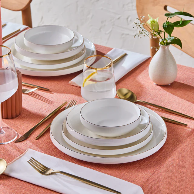Karaca Streamline New Saturn V2 Gold Geschirrset für 6 Personen, 24-teilig – Bild 3