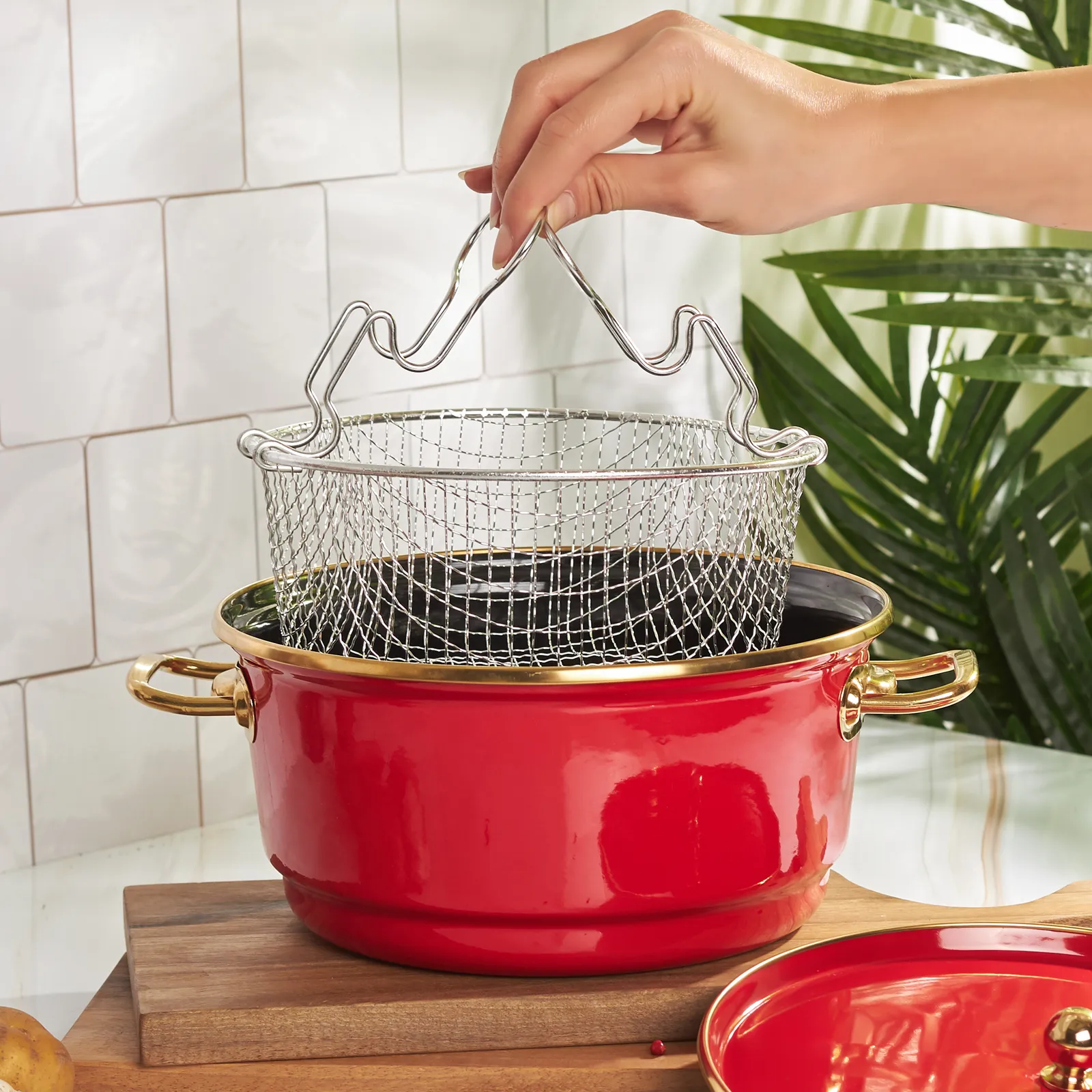 Karaca Troy Roter Bratentopf 24 cm – Bild 2