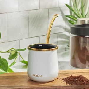 Karaca Troy Mittelgroße Kaffeekanne Weiß