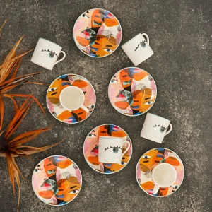 Karaca Face Kaffeeservice für 6 Personen 80 ml