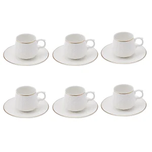 Karaca Damla Kaffeetasse für 6 Personen 90 ml
