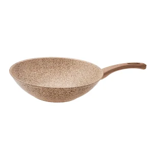 Karaca Wood Silber Bio Granite Wok Pfanne 28 cm