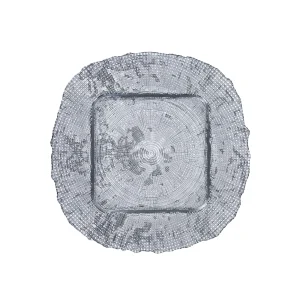 Karaca Canvas Quadratischer Boden Silber