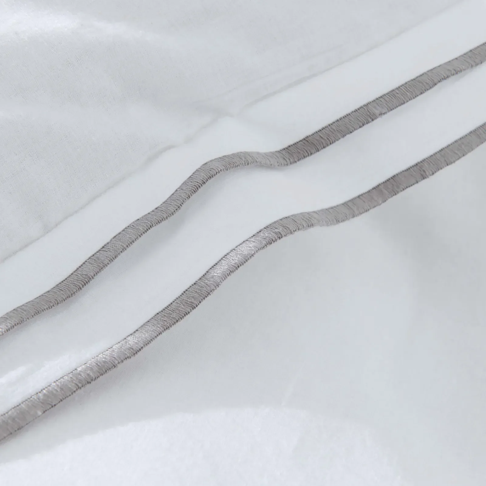 Karaca Home White Collection Victorie Bettbezugsset aus Perkal in Grau und Picot – Bild 5