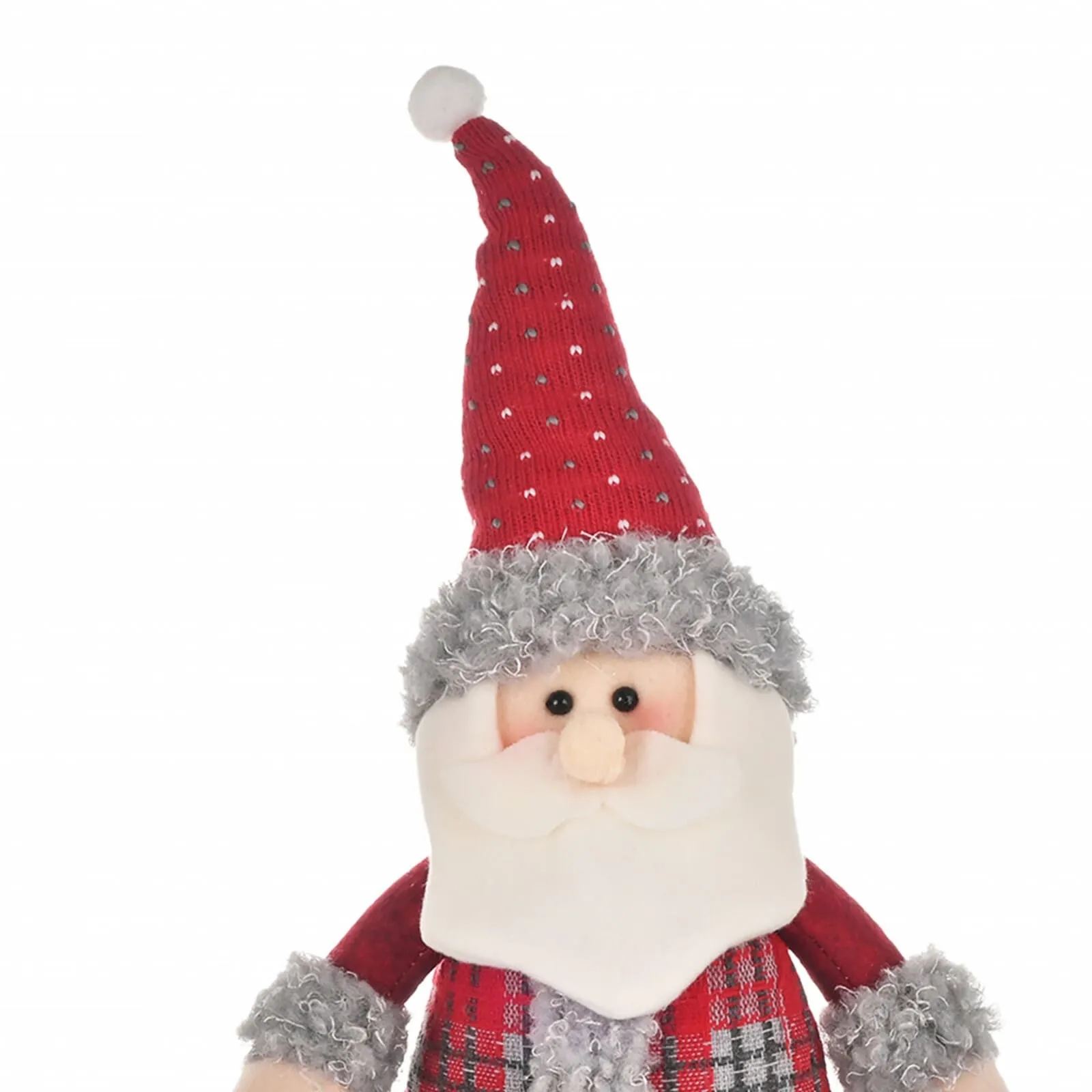 Karaca Home Stehender Weihnachtsmann Plüsch Objekt 44 cm – Bild 3