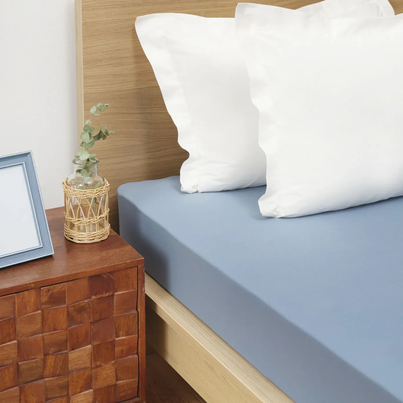 Karaca Home Indigo gekämmtes Doppelspannbetttuch – Bild 2