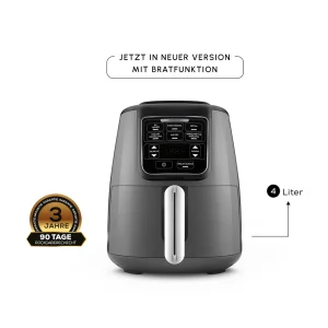 Karaca Air Cook XL 2 in 1 Sprechender Air Fryer Space Gray