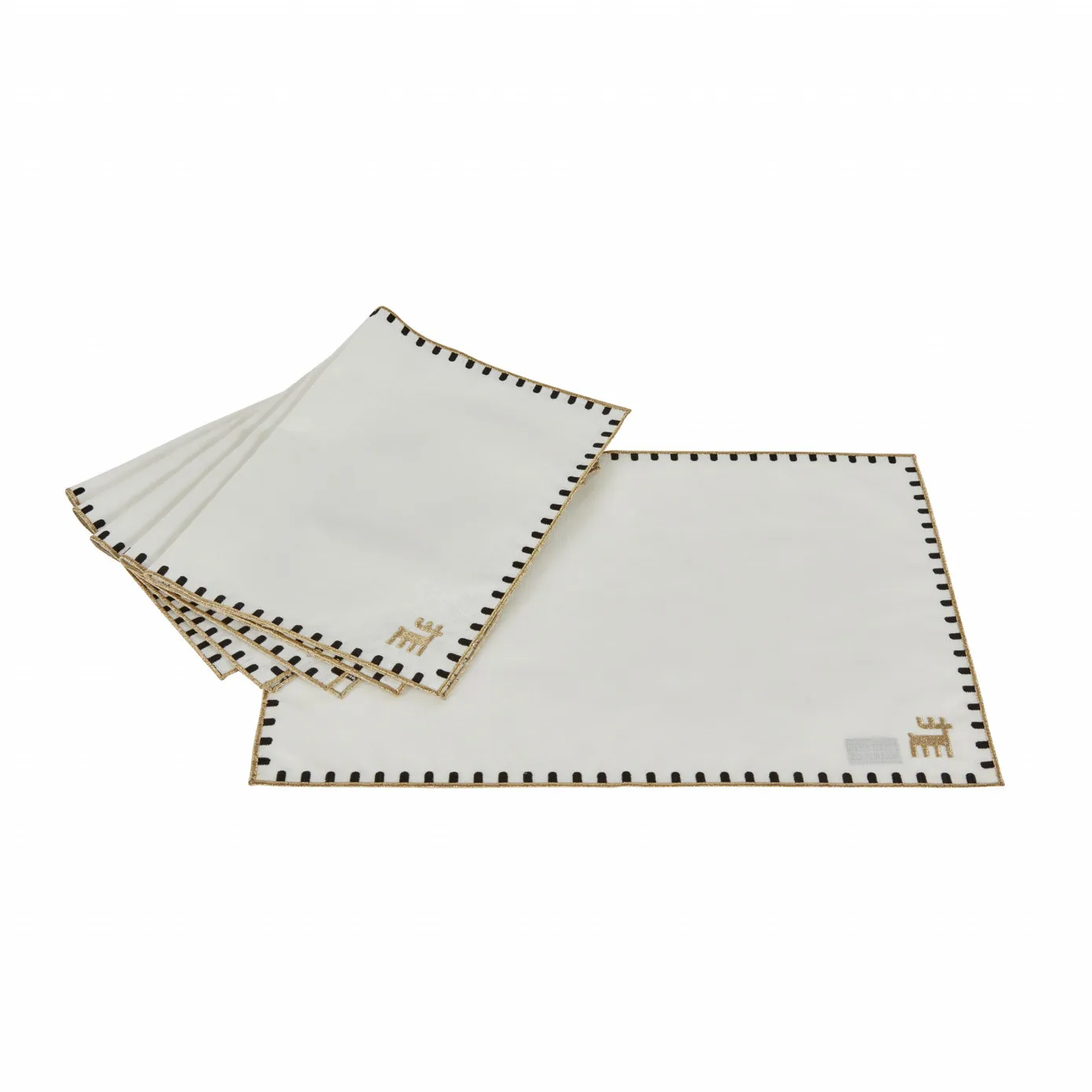 Karaca-Kollektion zum 50-jährigen Jubiläum Rechteckiges Tischset Weißgold – Bild 4