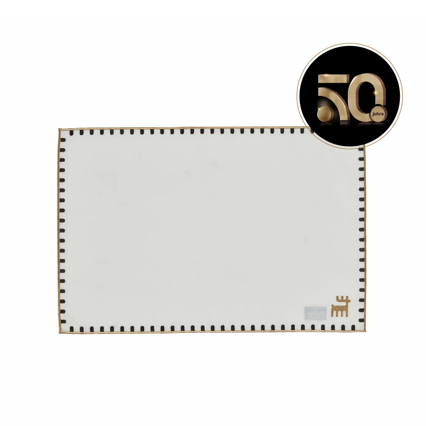 Karaca-Kollektion zum 50-jährigen Jubiläum Rechteckiges Tischset Weißgold