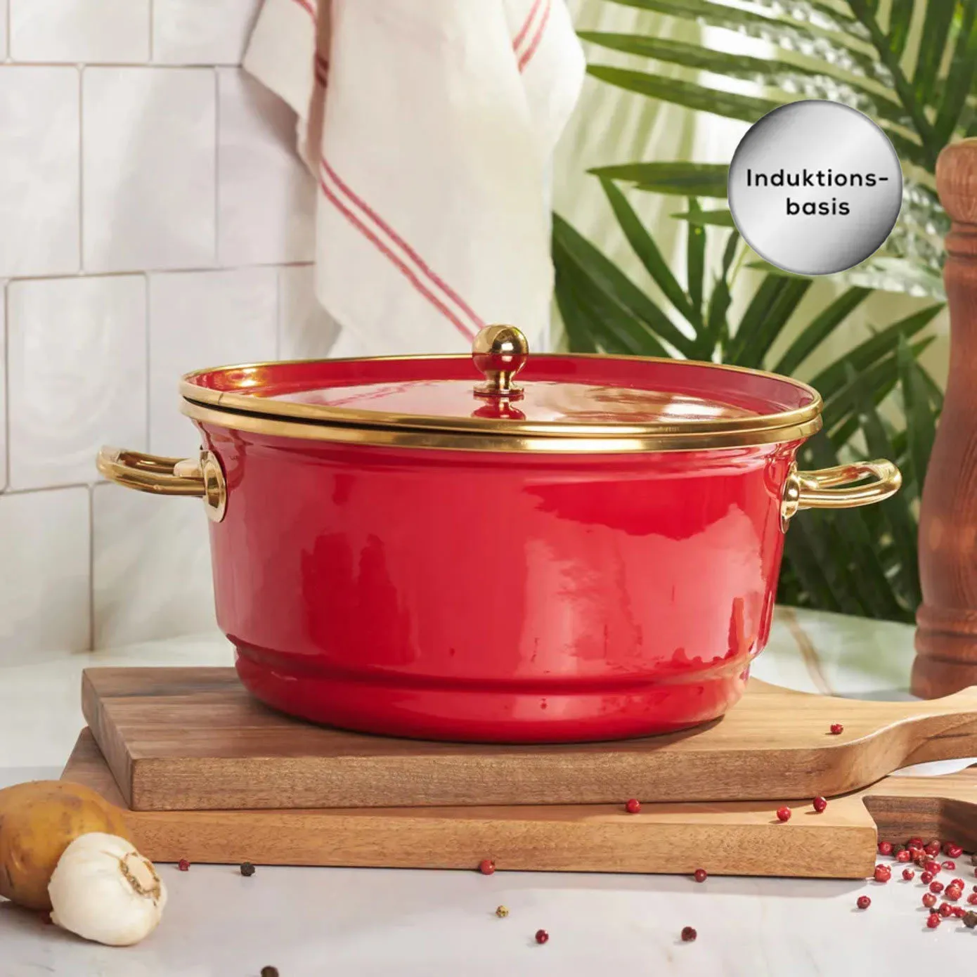 Karaca Troy Roter Bratentopf 24 cm