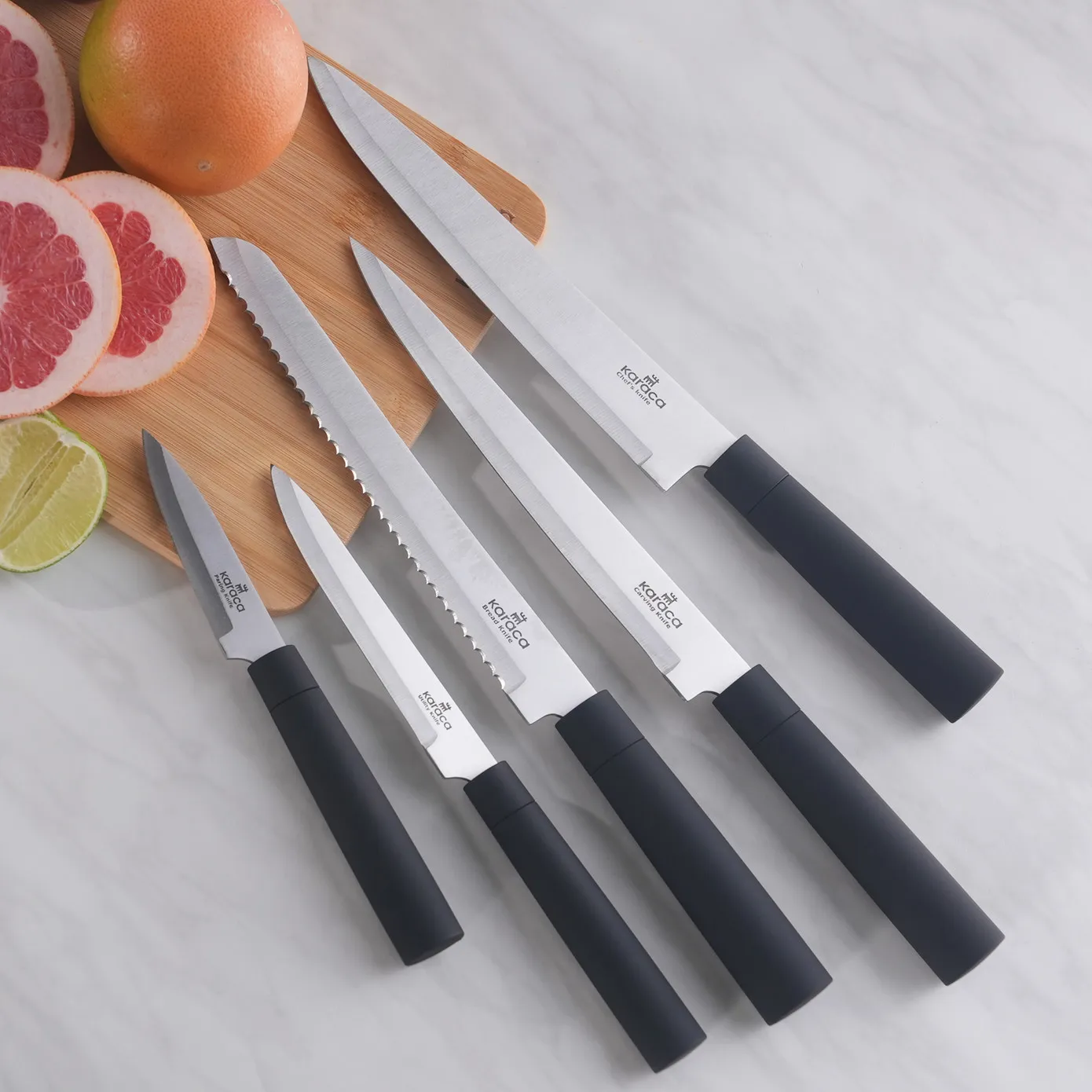 Karaca Viego 6 Teilig Messerset Schwarz – Bild 4