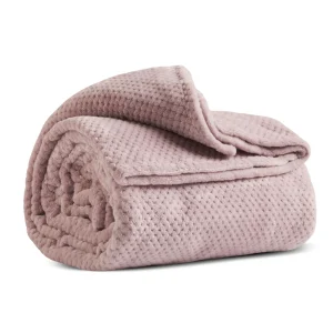 Karaca Pearl Baby Fleece Wellsoft Doppel Decke, Violett