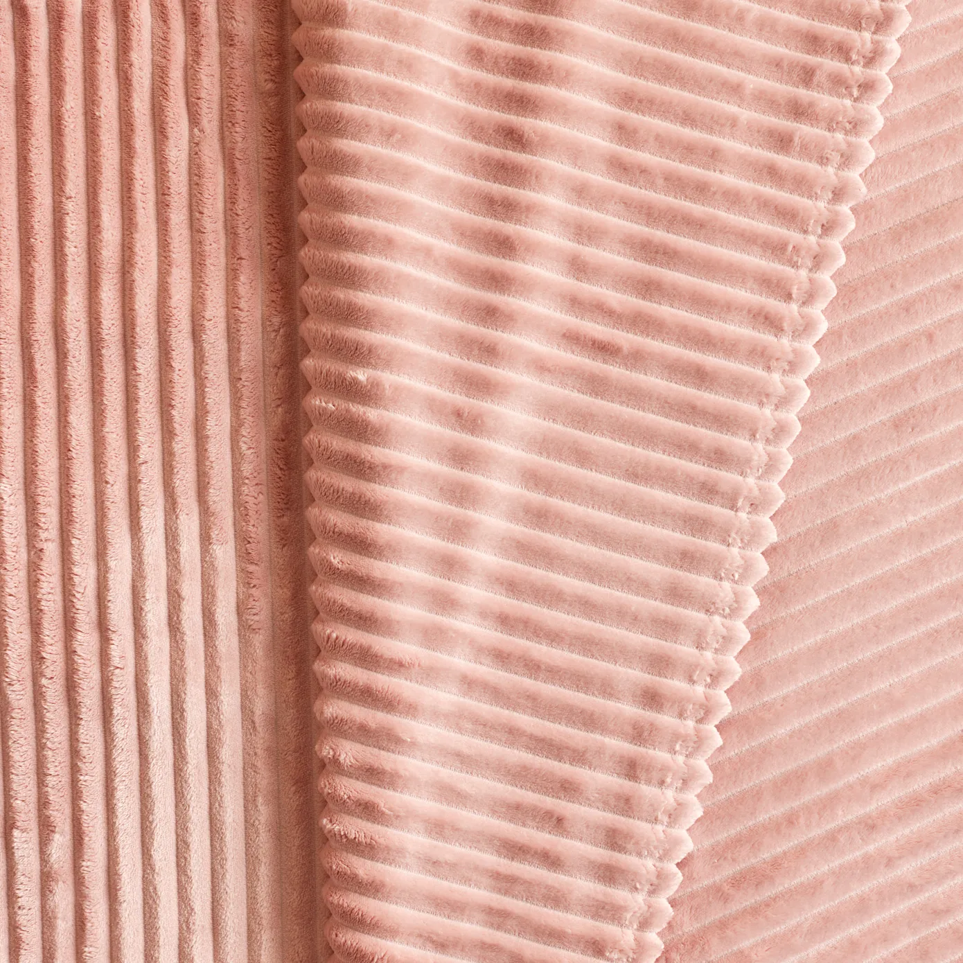 Karaca Ruby Stripe Wellsoft Einzel Decke, Rosa – Bild 4