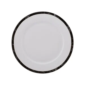 Karaca Checkered Line Service Teller, Porzellan, 27 cm