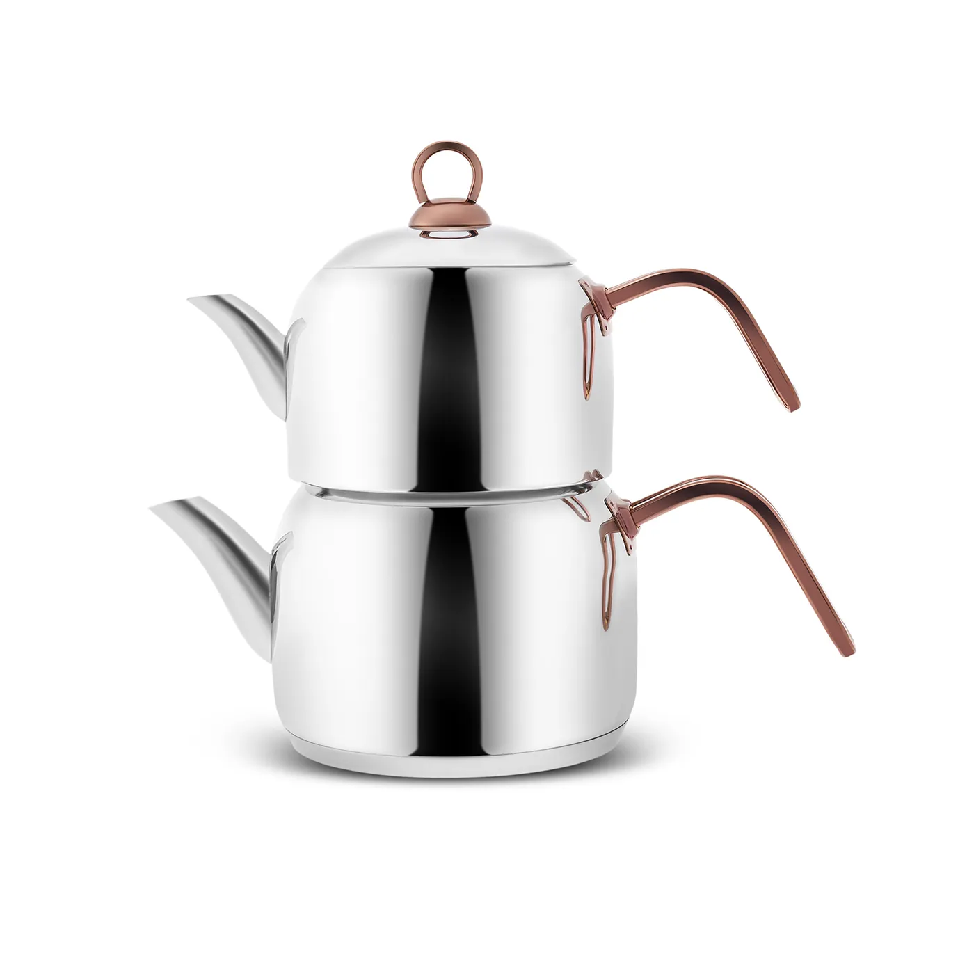 Karaca Urban Induktion Basis Midi Teekanne Set, Rosegold