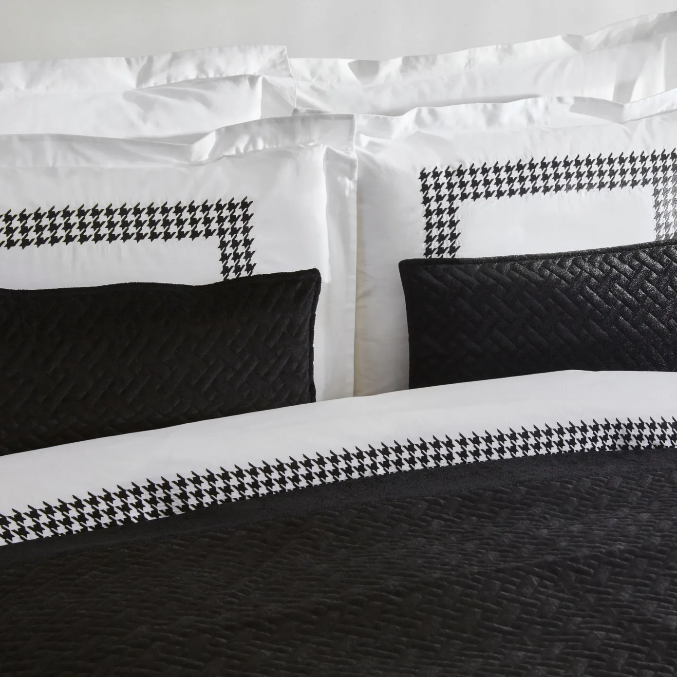 Karaca Home White Col Bruce Bett Läuferset, Schwarz – Bild 4