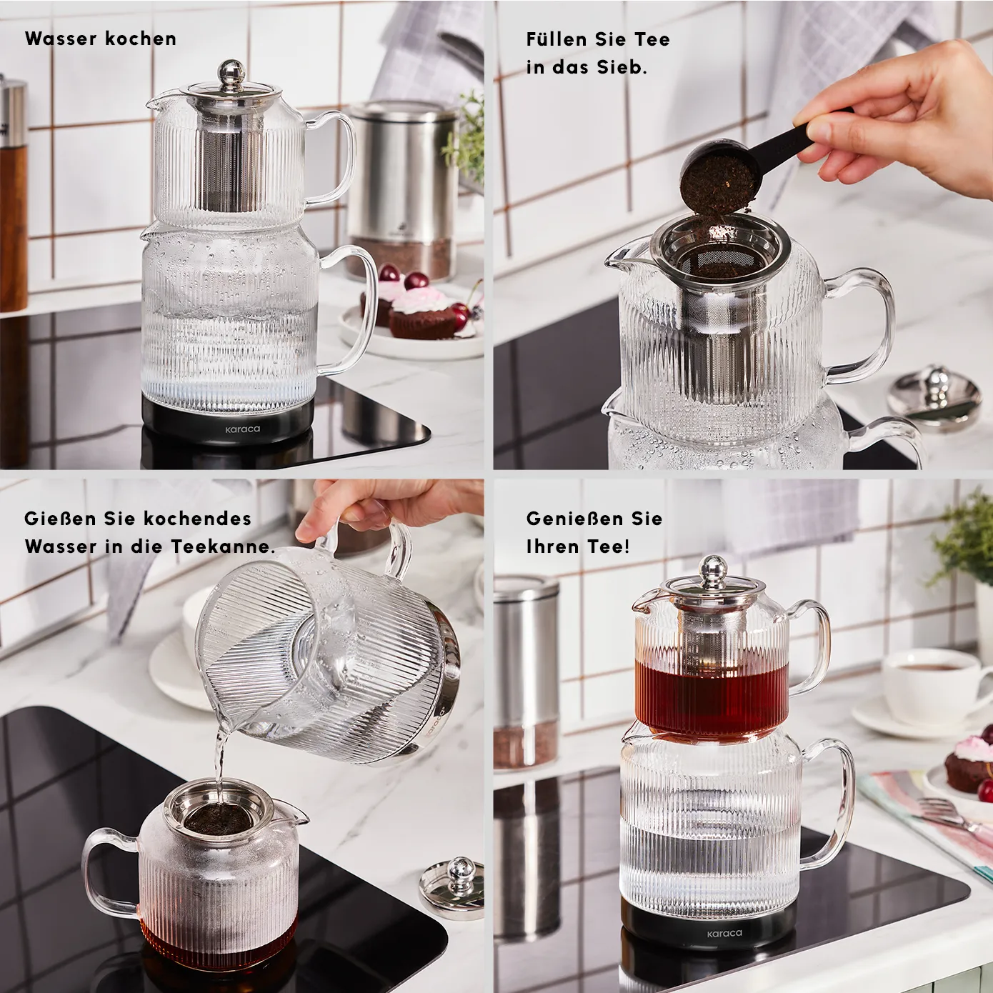 Karaca Kelly Glas Teekanne – Bild 4