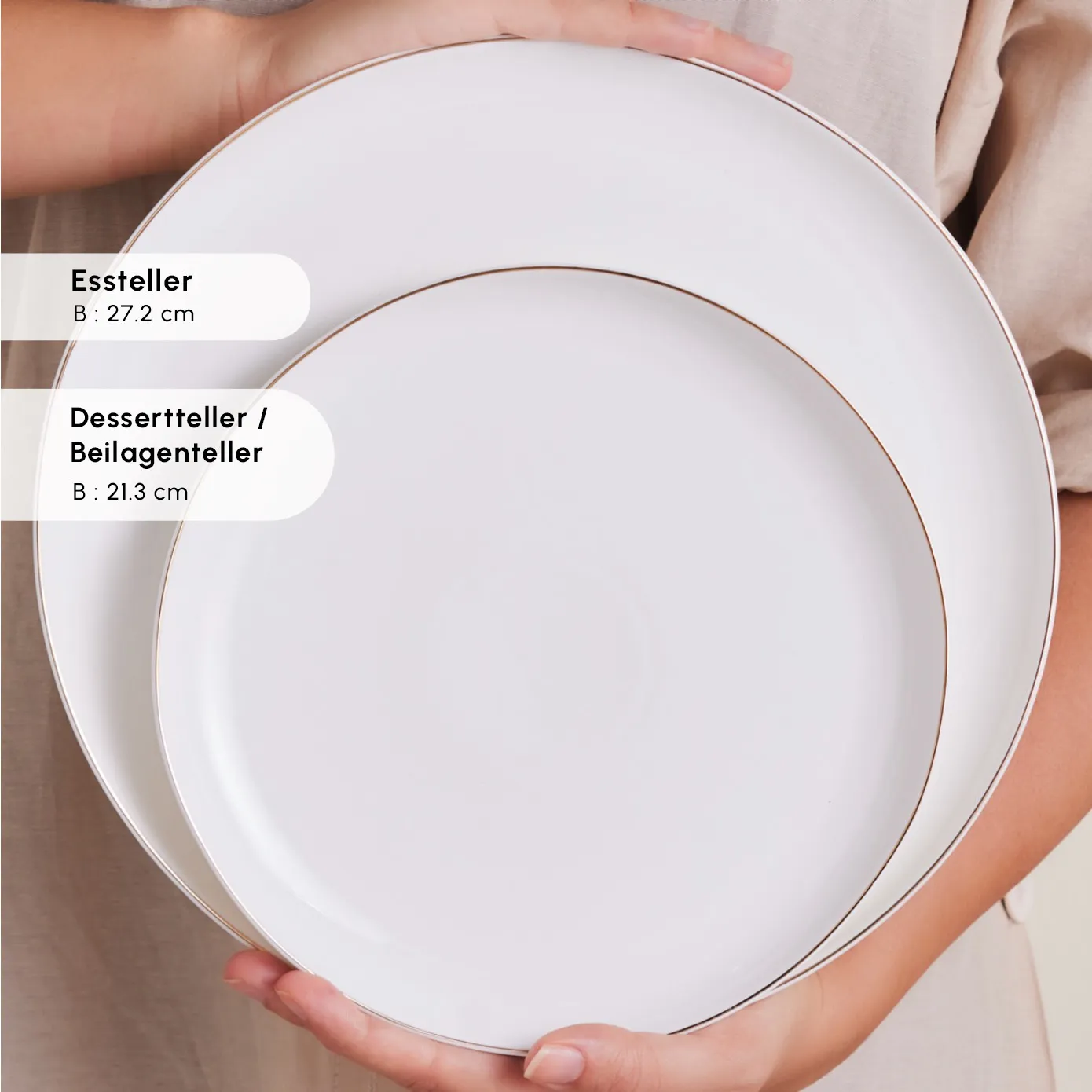 Karaca Red Carpet Collection Streamline New Hole Gold Geschirrset, 59 Teilig, New Generation Bone – Bild 7