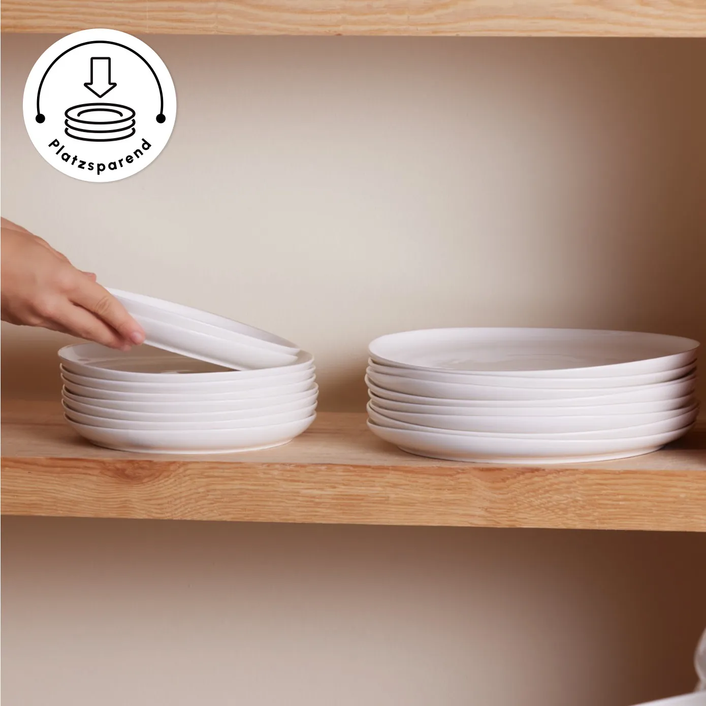 Karaca Red Carpet Collection Streamline New Hole Gold Geschirrset, 59 Teilig, New Generation Bone – Bild 8