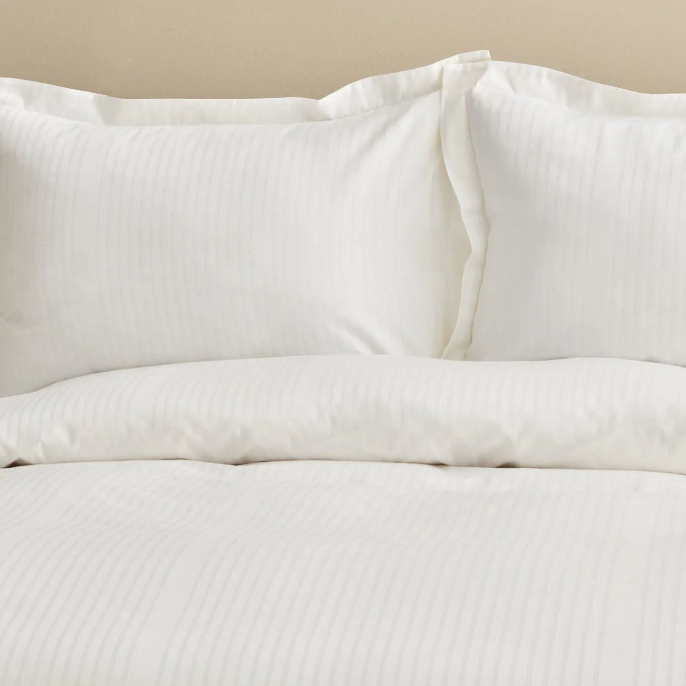 Karaca Home Uniq 100% Baumwolle Satin Einzel Bettbezug Set, Weiß – Bild 3